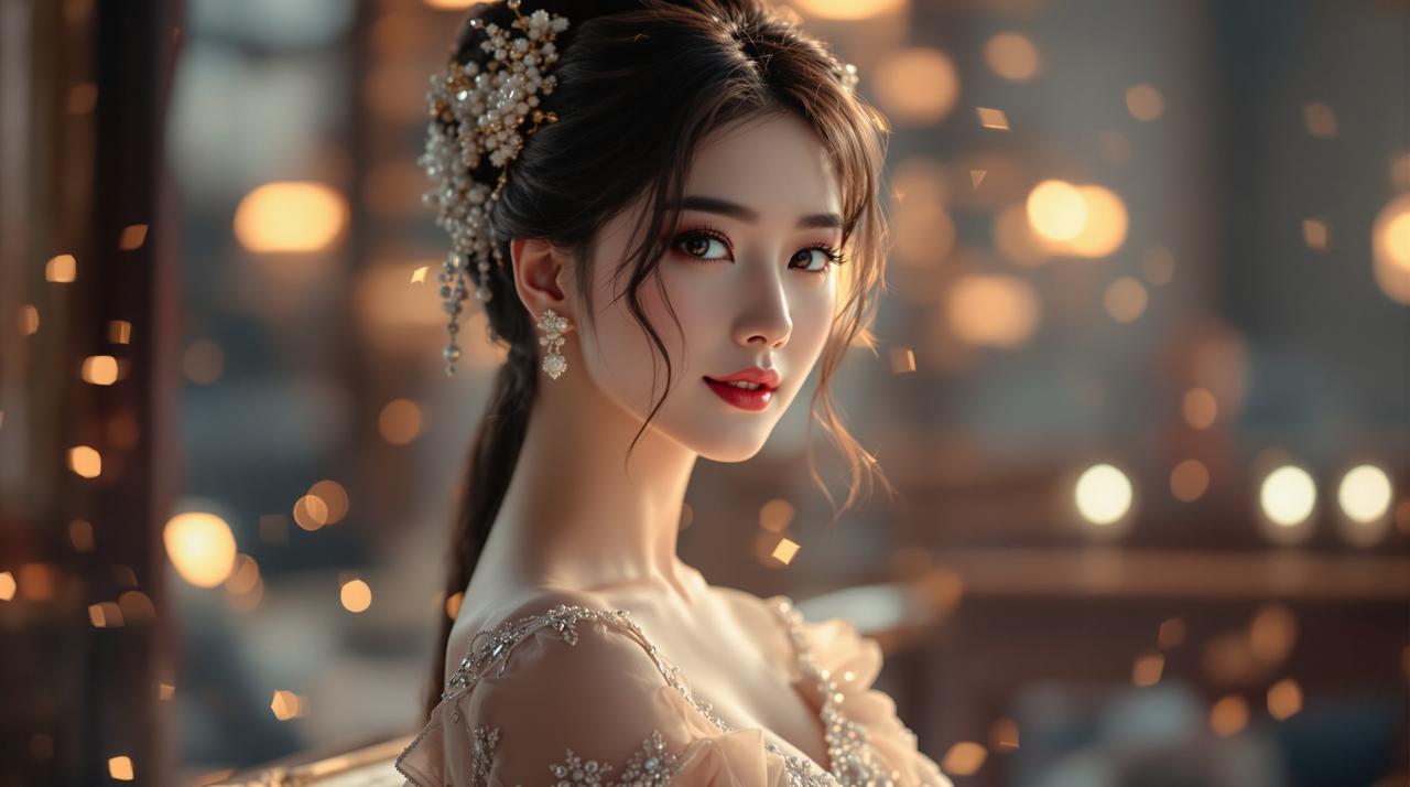 玫瑰的故事2电视剧海报风格图片,刘亦菲在玫瑰花丛中的浪漫场景